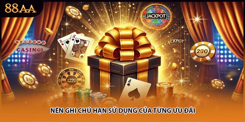 Nên ghi chú hạn sử dụng của từng ưu đãi 